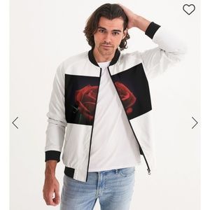 Rose bomber jacket